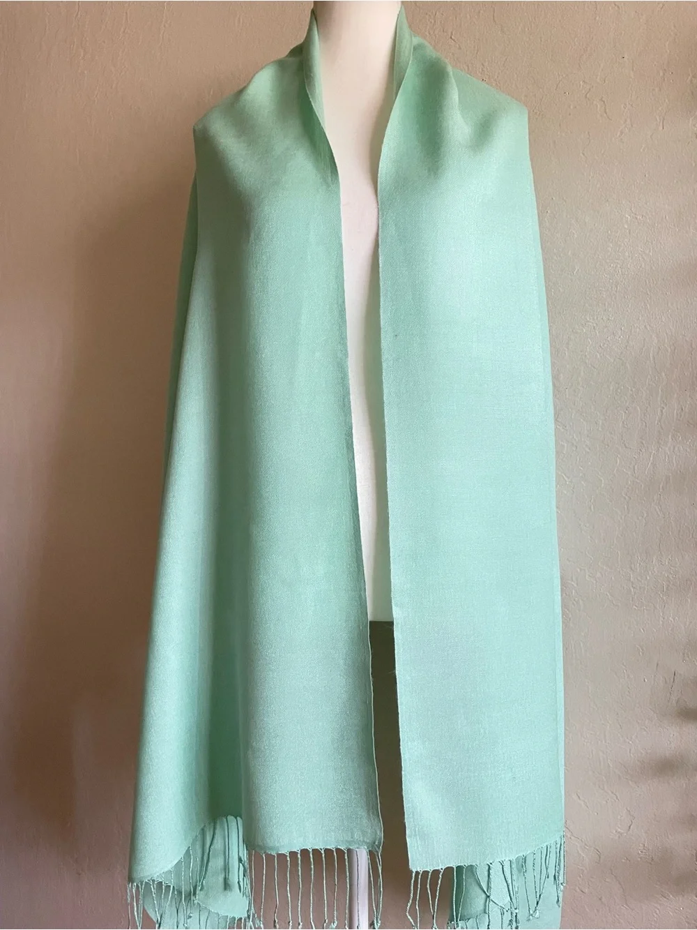 Sea mist soft wool wrap